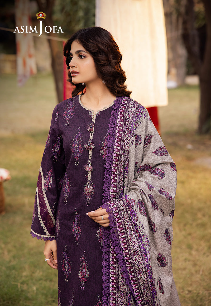 AJUBJ-27 PRINTED LAWN 3 PC