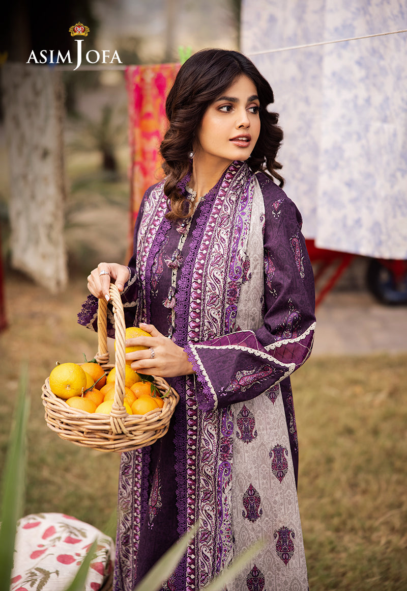 AJUBJ-27 PRINTED LAWN 3 PC