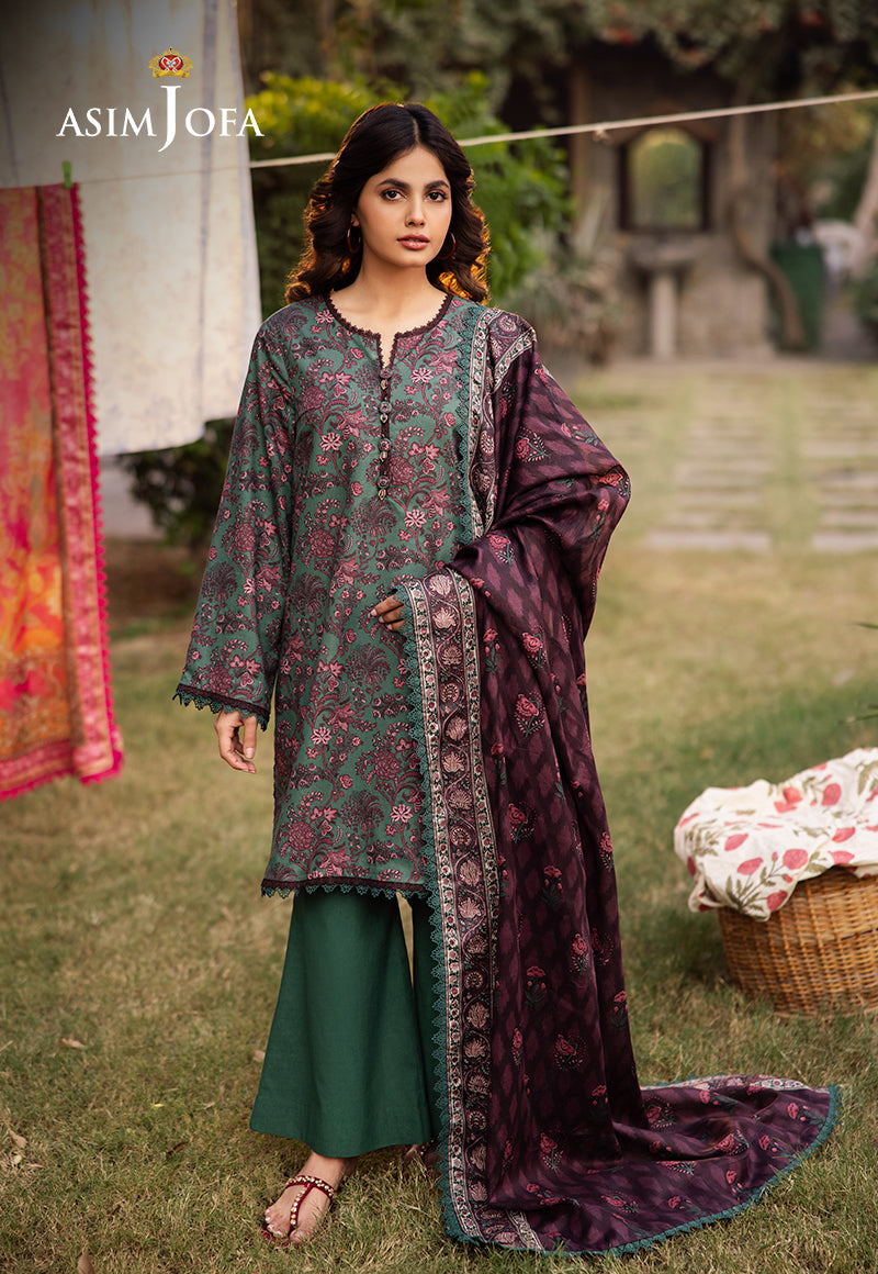 AJUBJ-32 PRINTED LAWN 3 PC