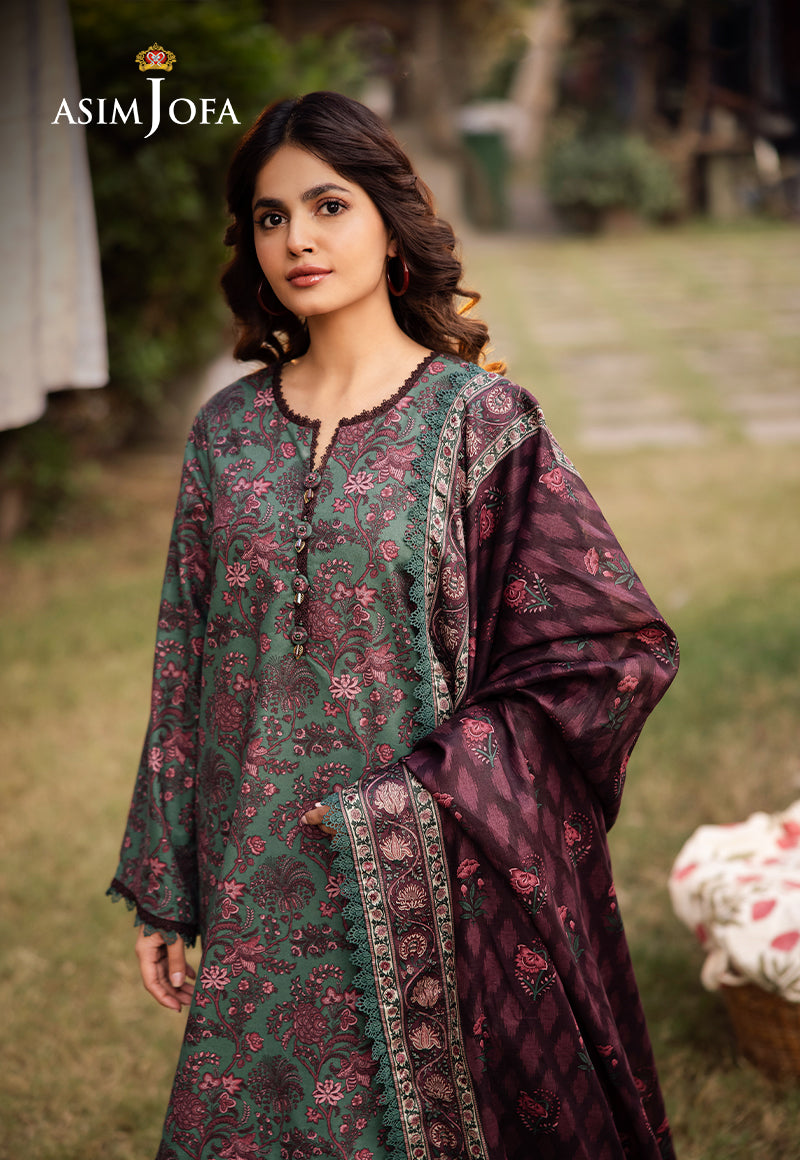 AJUBJ-32 PRINTED LAWN 3 PC