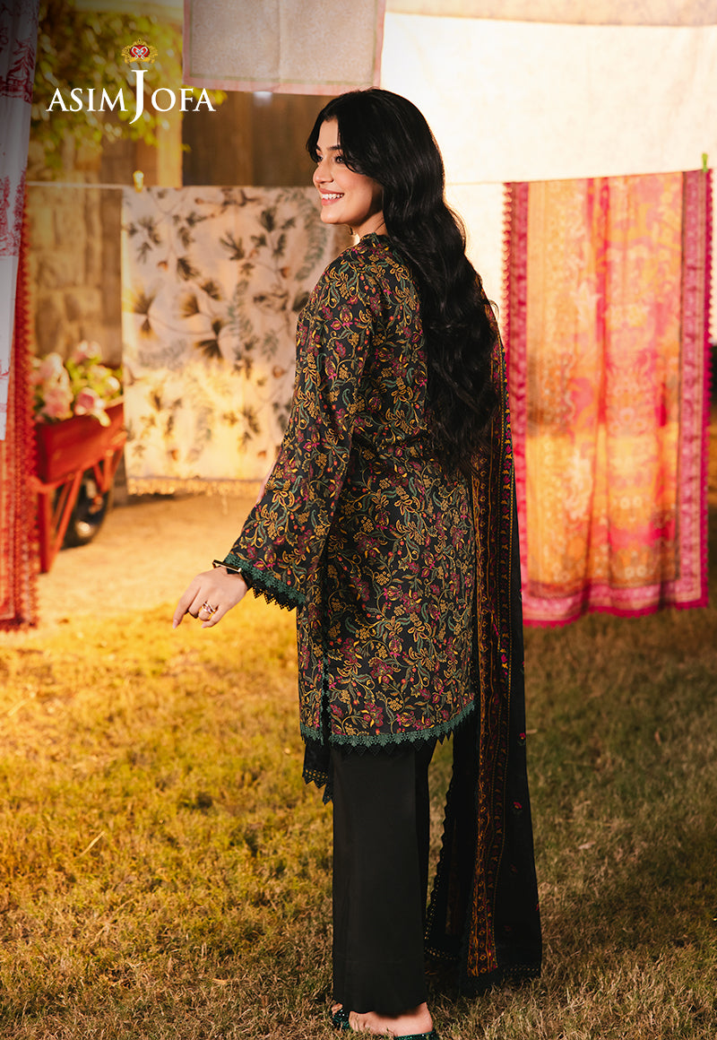 AJUBJ-25 PRINTED LAWN 3 PC