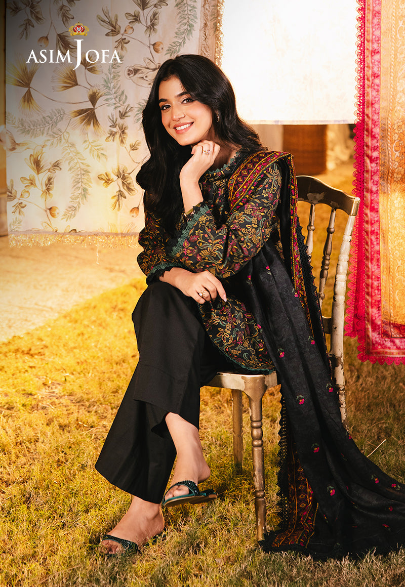 AJUBJ-25 PRINTED LAWN 3 PC