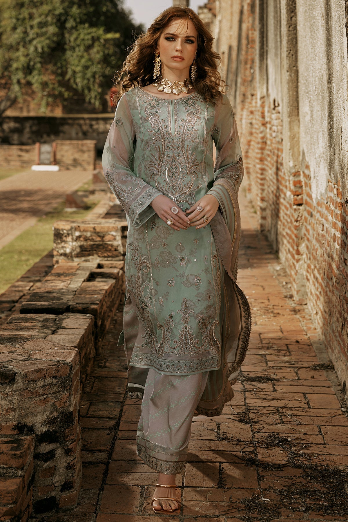 3-PC Unstitched Luxury Chiffon Collection VSL25-03