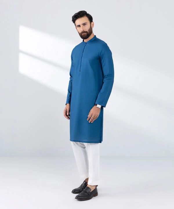 Regular Fit Cotton Jacquard Kurta