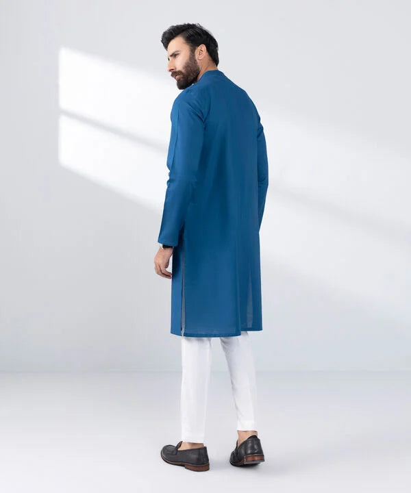 Regular Fit Cotton Jacquard Kurta