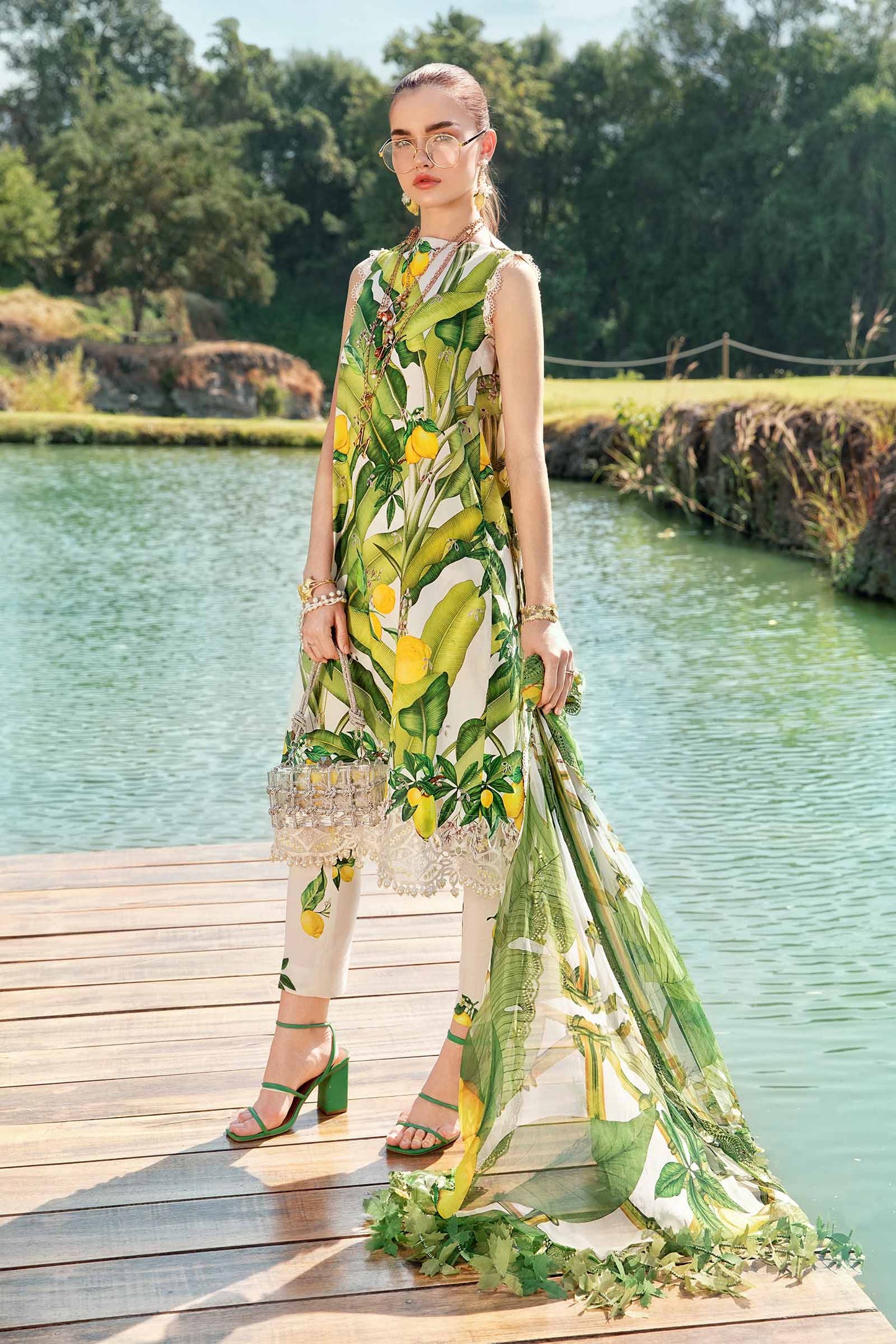 3 Piece Unstitched Printed Lawn Suit | MPT-2503-A