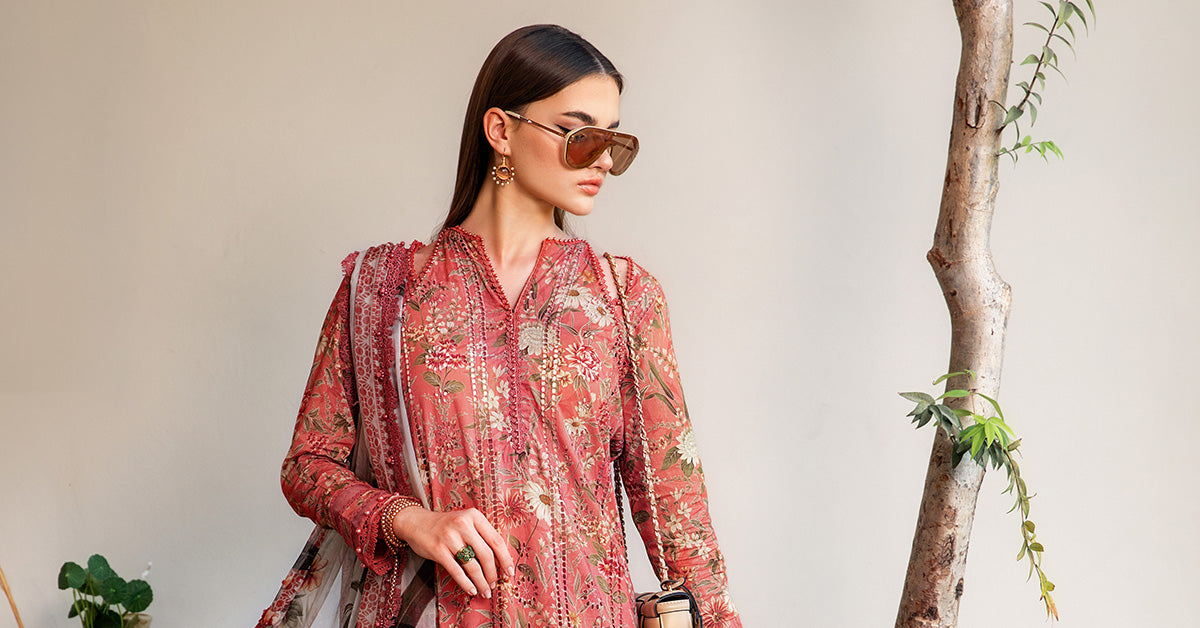 3 Piece Unstitched Printed Lawn Suit | MPT-2508-A