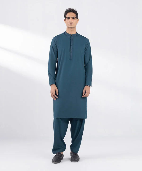 Regular Fit Cotton Jacquard Kurta