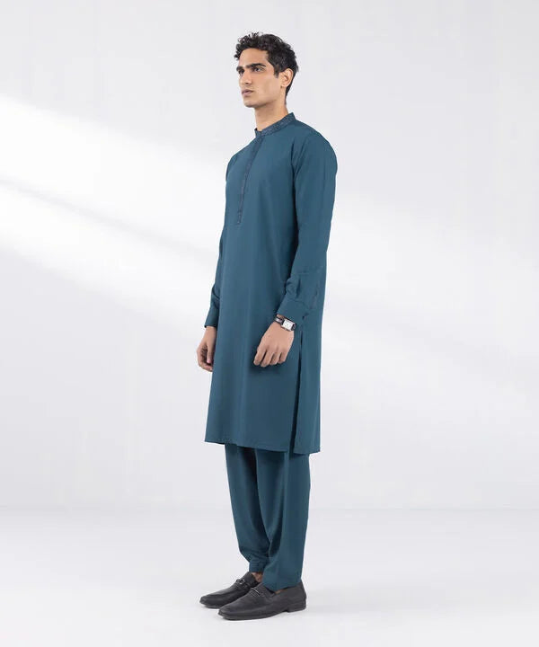 Regular Fit Cotton Jacquard Kurta