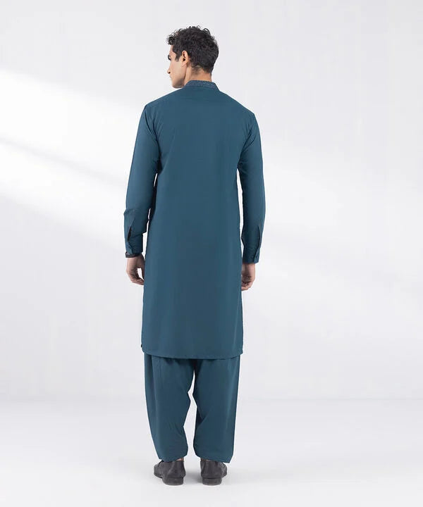 Regular Fit Cotton Jacquard Kurta