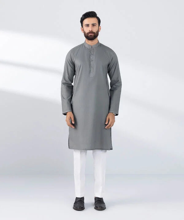 Regular Fit Cotton Jacquard Kurta