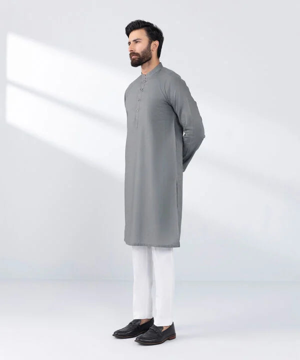 Regular Fit Cotton Jacquard Kurta