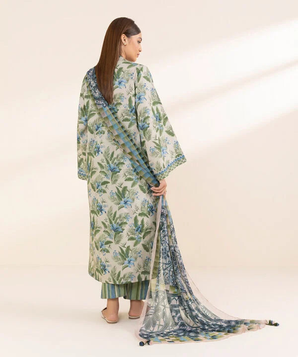 3 Piece - Printed Lawn Suit