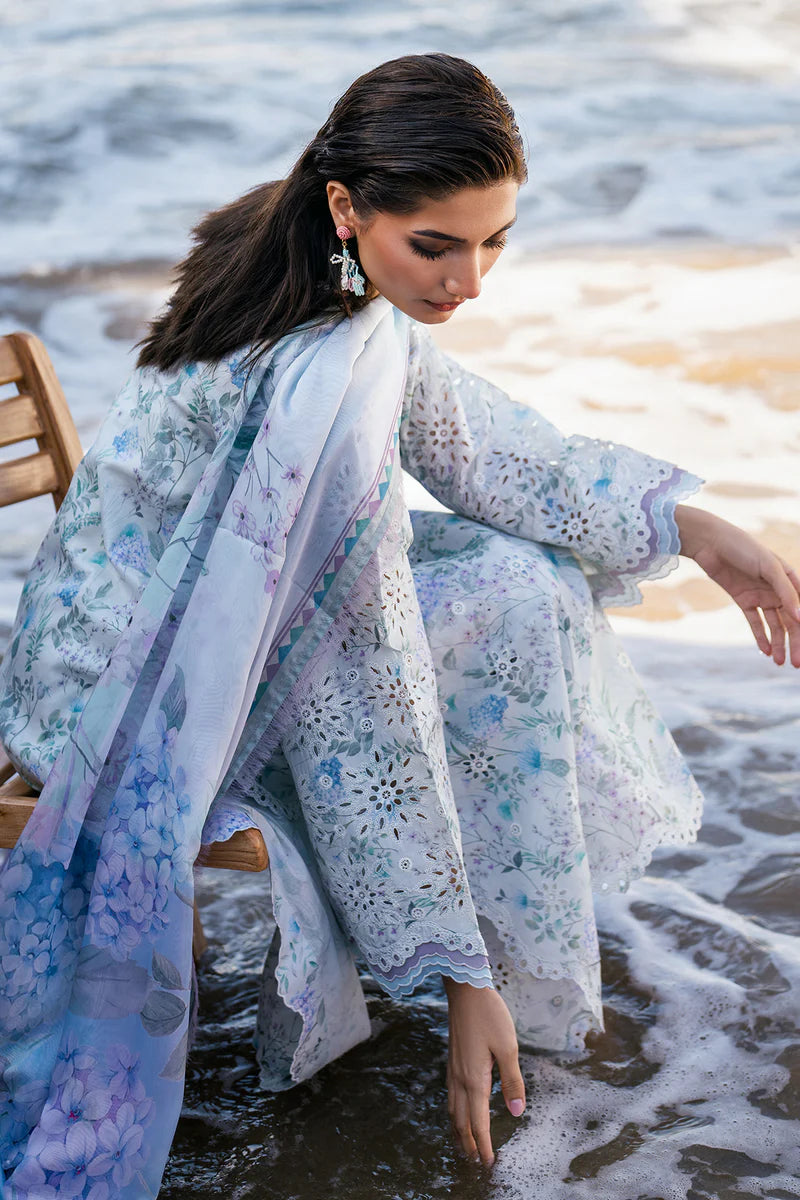 EMBROIDERED PRINTED LAWN UF-4106