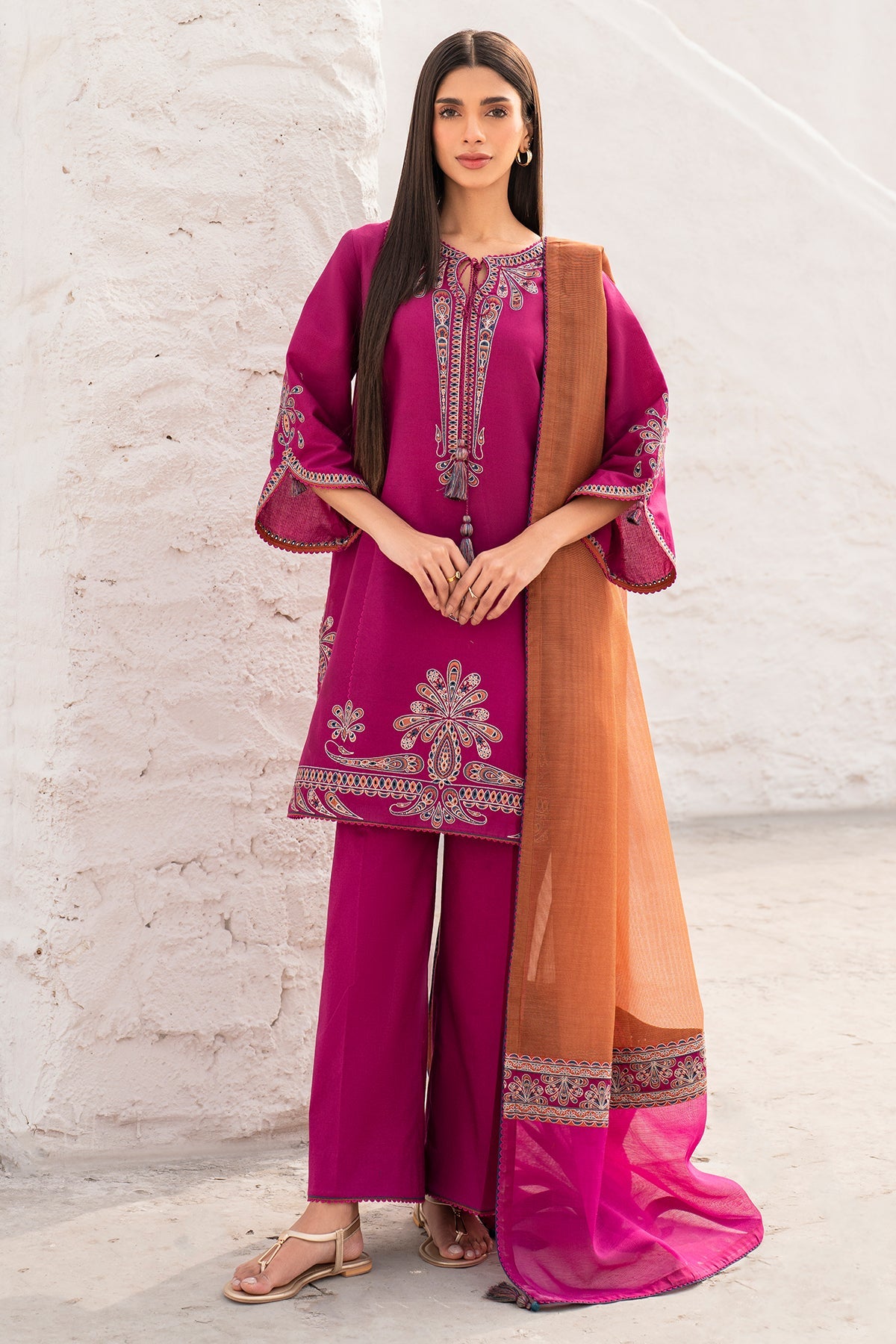 EMBROIDERED DOBBY LAWN USE-9114