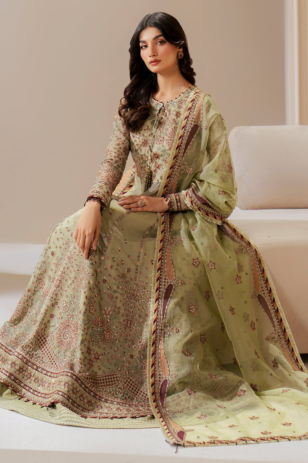 EMBROIDERED CHIFFON UC-3065