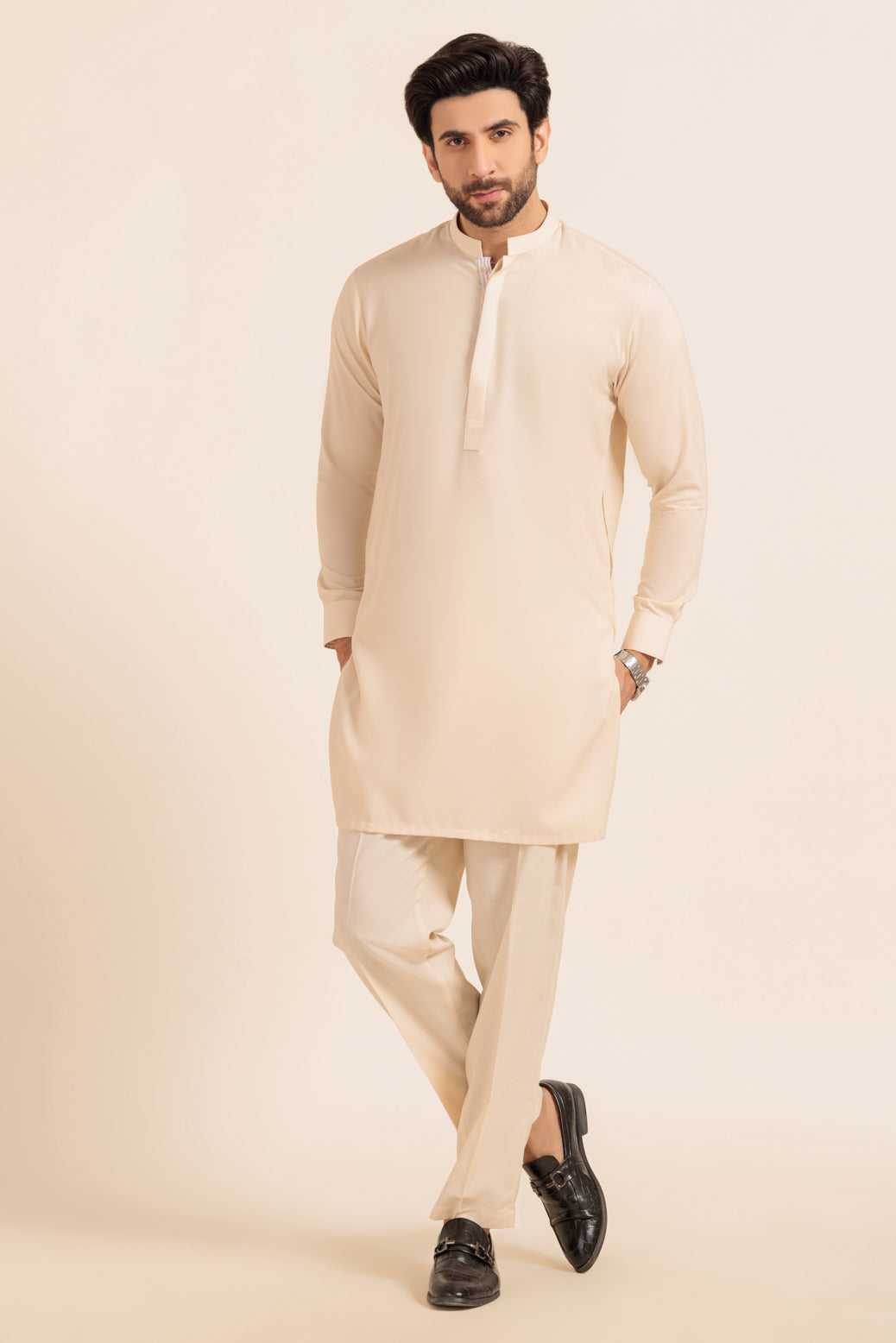 BUTTER-BLENDED-KURTA TROUSER - (KSW24-015)