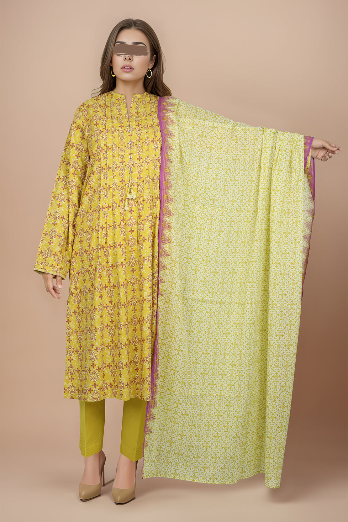 Unstitched Printed Lawn 2 Piece (Shirt/Trouser)