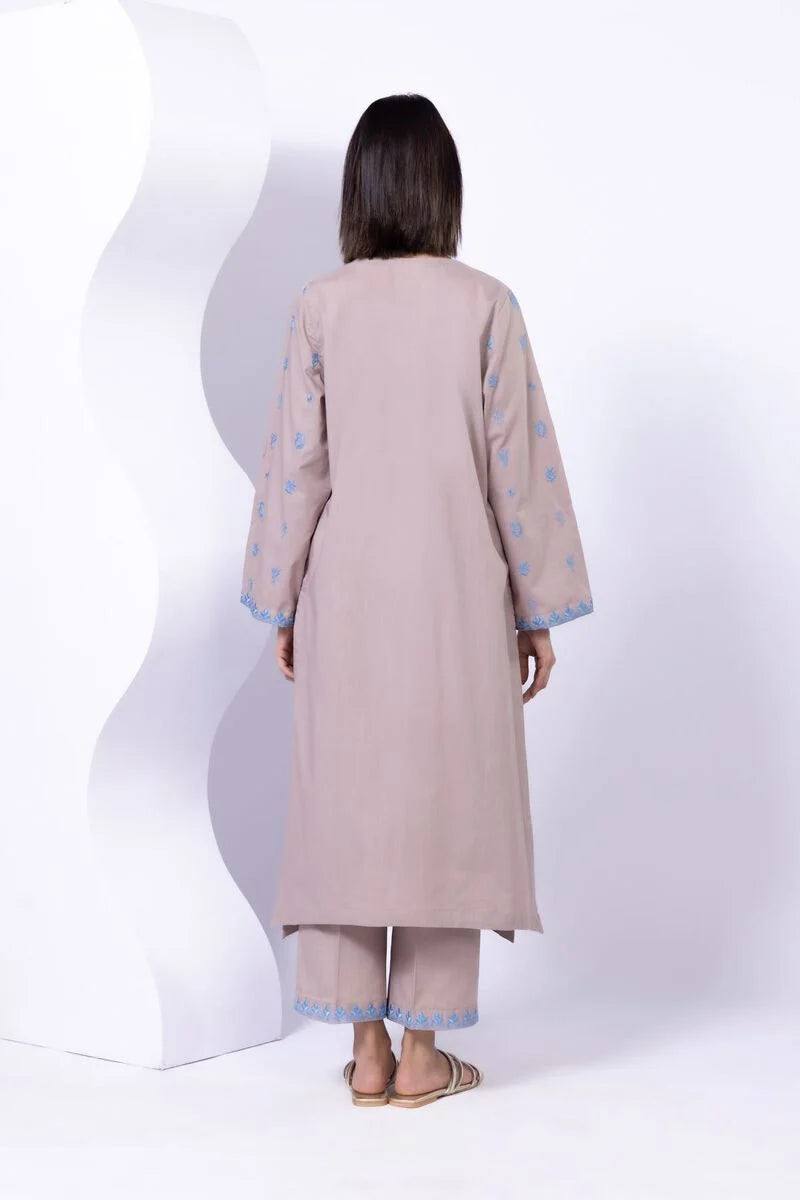 Embroidered | Crosshatch Poplin Kurta