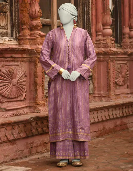 MAUVE LAWN EMBROIDERED 2PC | JLAWN-S-JST-25-2002