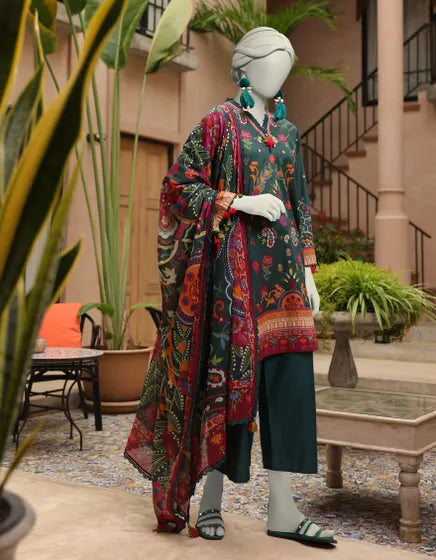 MULTICOLOR LAWN PRINTED 3PC | JLAWN-S-25-3009