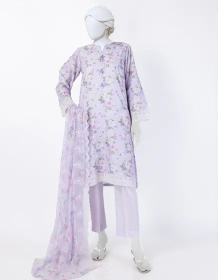 PURPLE LAWN EMBROIDERED 3PC STITCHED | JLAWN-S-25-842