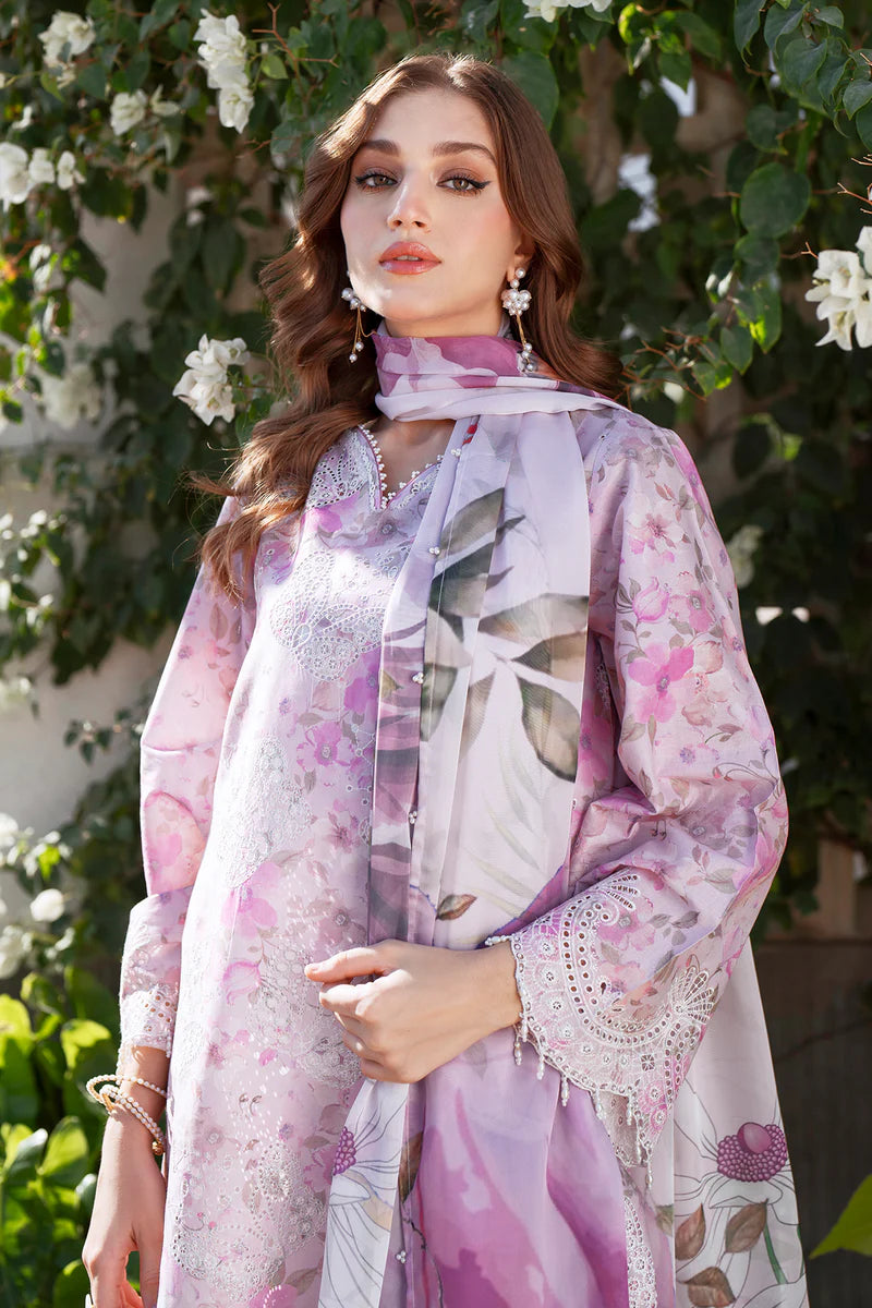 EMBROIDERED PRINTED LAWN UF-4067