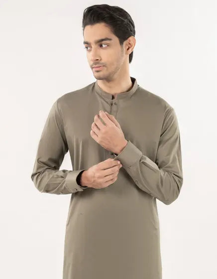 DULL GREEN COTTON KURTA TROUSER | JJKP-A-33052