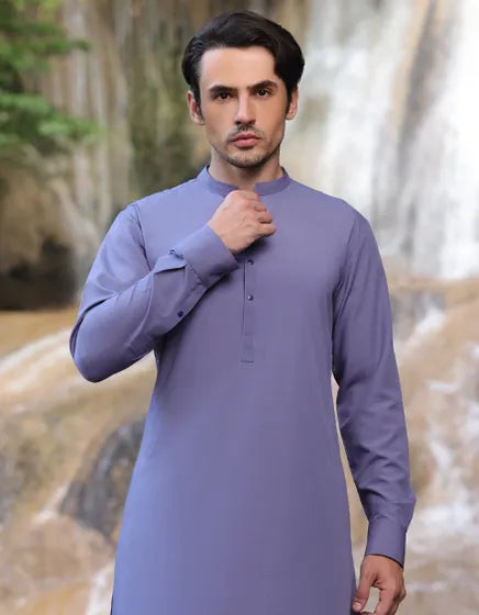 PURPLE BLENDED KURTA TROUSER | JJKP-A-33222