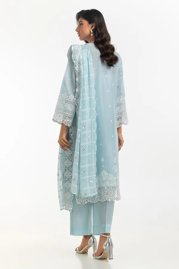 3PC Lawn Embroidered Suit IUSTKSD-565