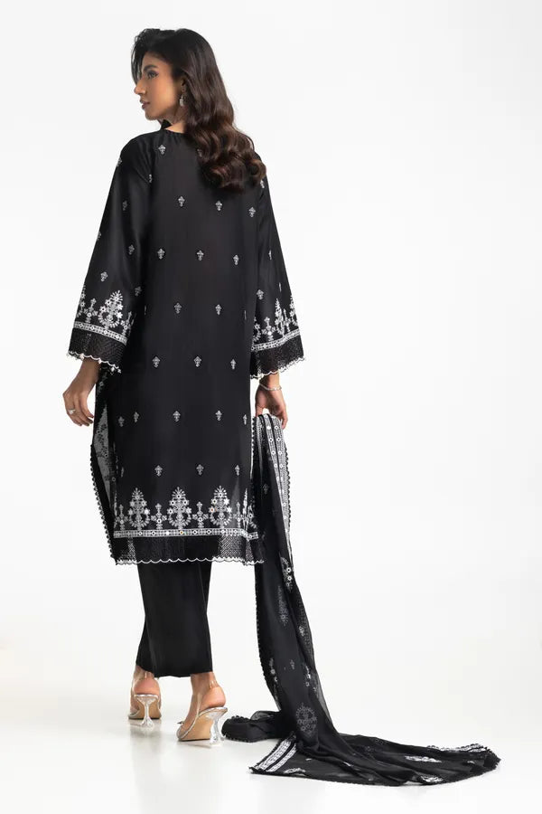 3PC Lawn Embroidered Suit IUSTKSD-575