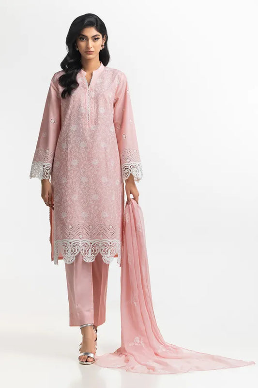 3PC Lawn Embroidered Suit IUSTKSD-593