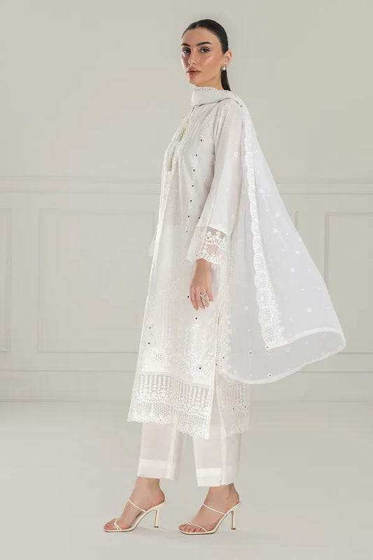 3PC Lawn Embroidered Suit IUSTKSD-563