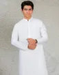 WHITE BLENDED KAMEEZ SHALWAR | JTKS-A-40223-R13-AP