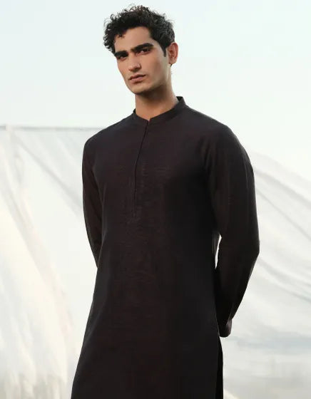 DARK MAROON COTTON KURTA TROUSER | JJKP-W-47359