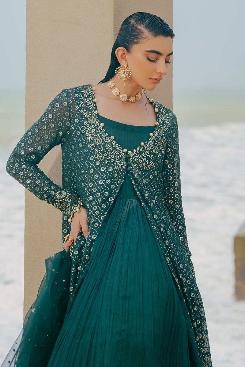 GREEN SPRING-3PC CHIFFON EMBROIDERED PRET