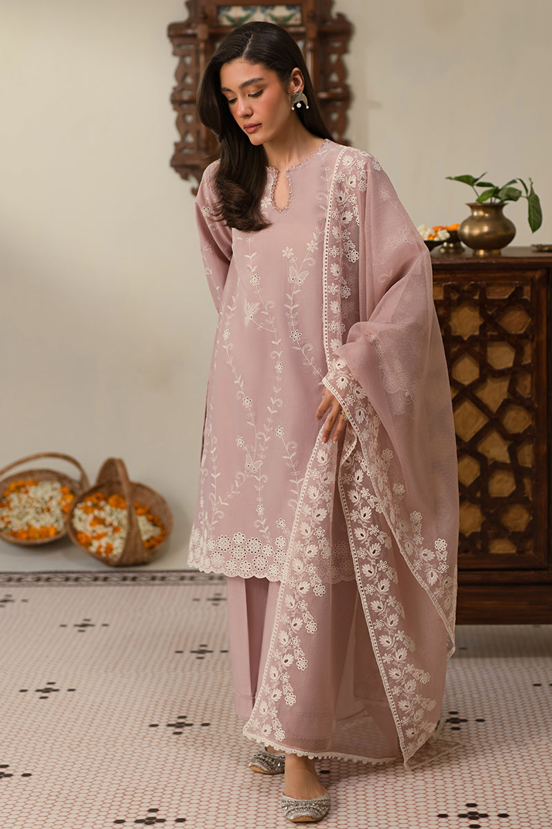 MAUVE GLAM-3 PC CHIKANKARI SUIT