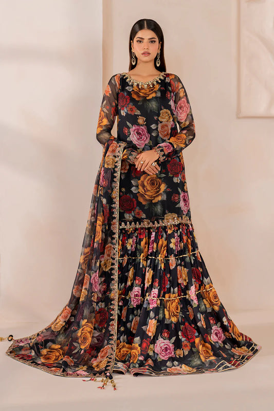 EMBROIDERED CHIFFON UF-707