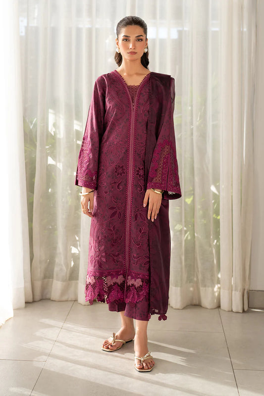 EMBROIDERED PRINTED LAWN UF-4098