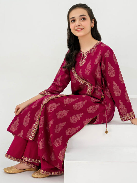 2 Piece Jacquard Suit-Embroidered