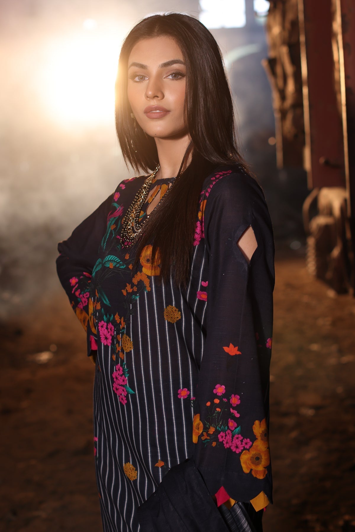 3-PC Printed Khaddar Shirt with Printed Khaddar Dupatta suit CPW4-04 P