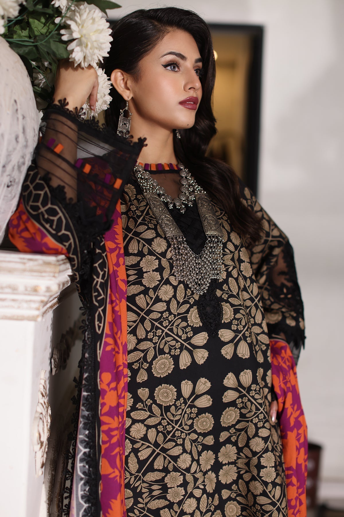 3-PC Embroidered Shawl Collection Suit CCW4-13 P