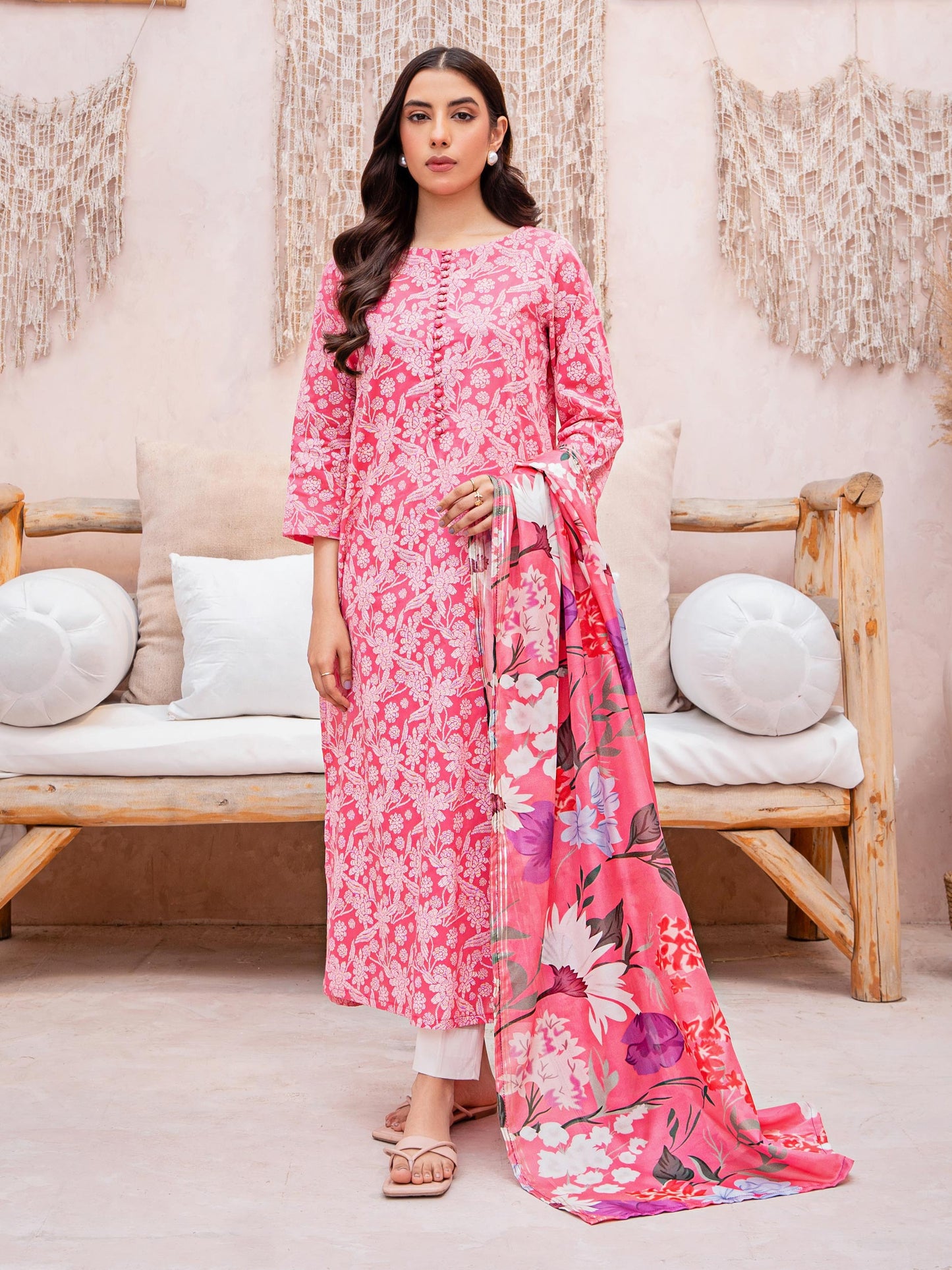 2 Piece Lawn Suit-Paste Print (Pret)