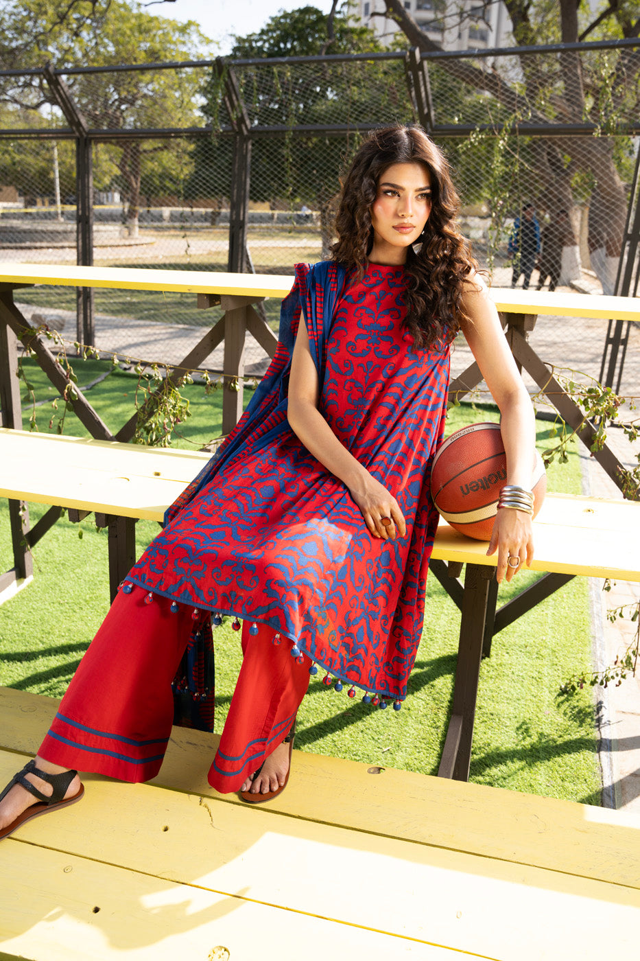 3 Piece  Printed Lawn Suit With Printed Lawn Dupatta