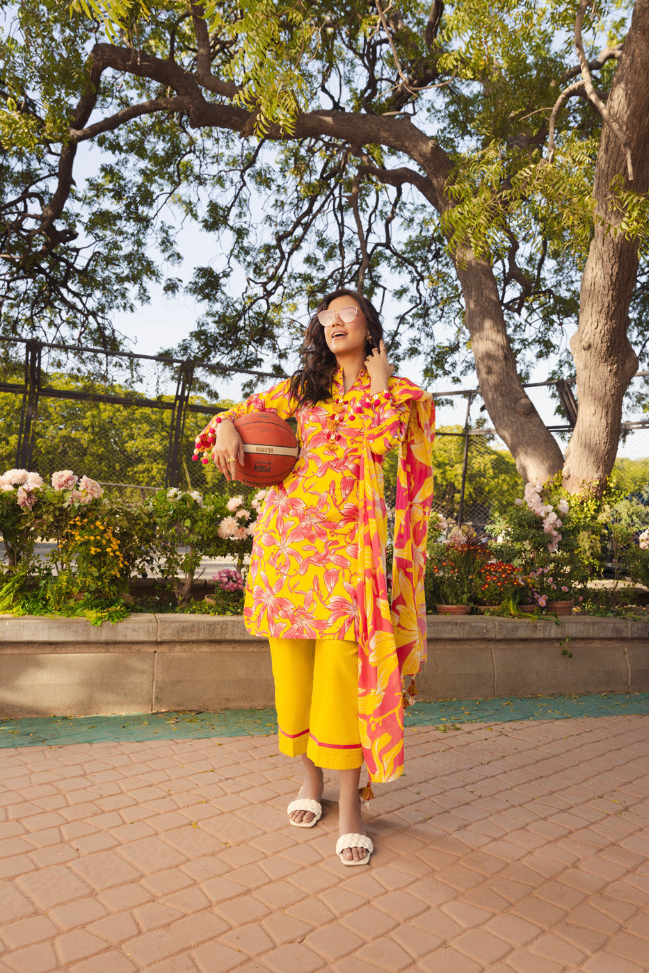 3 Piece  Printed Lawn Suit With Printed Lawn Dupatta