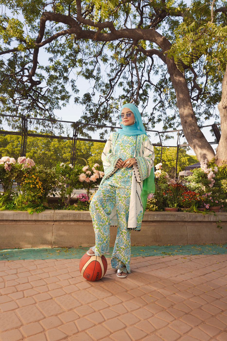 3 Piece Printed Lawn  Suit With Printed Lawn Dupatta