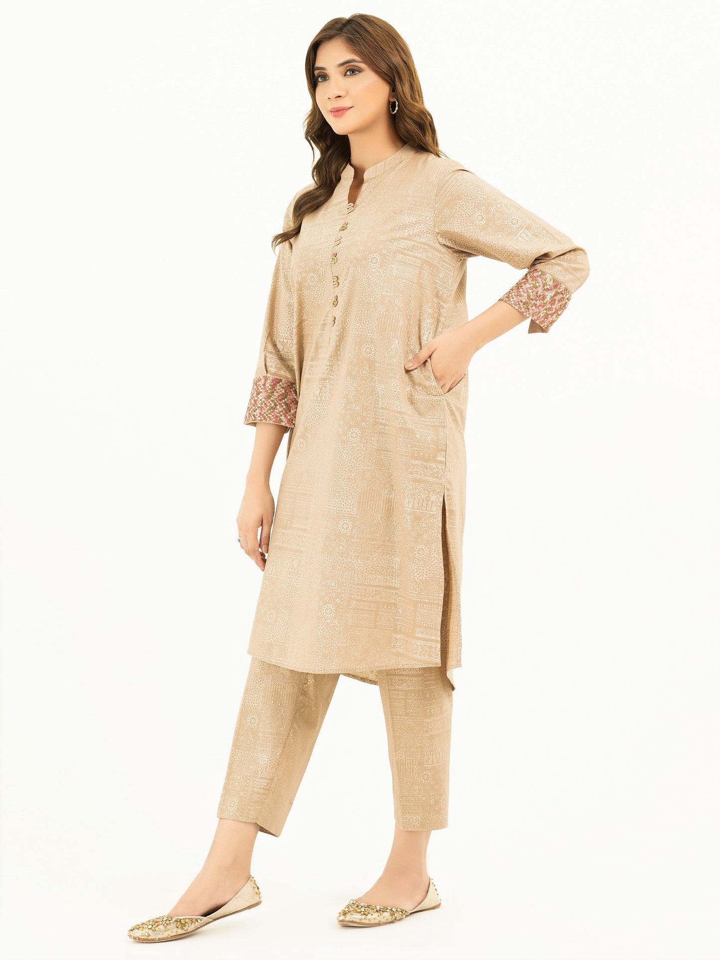 2 Piece Lawn Suit-Paste Print (Pret)