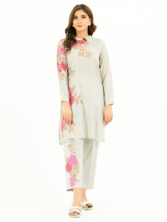 2 Piece Texture Lawn Suit-Printed (Pret)