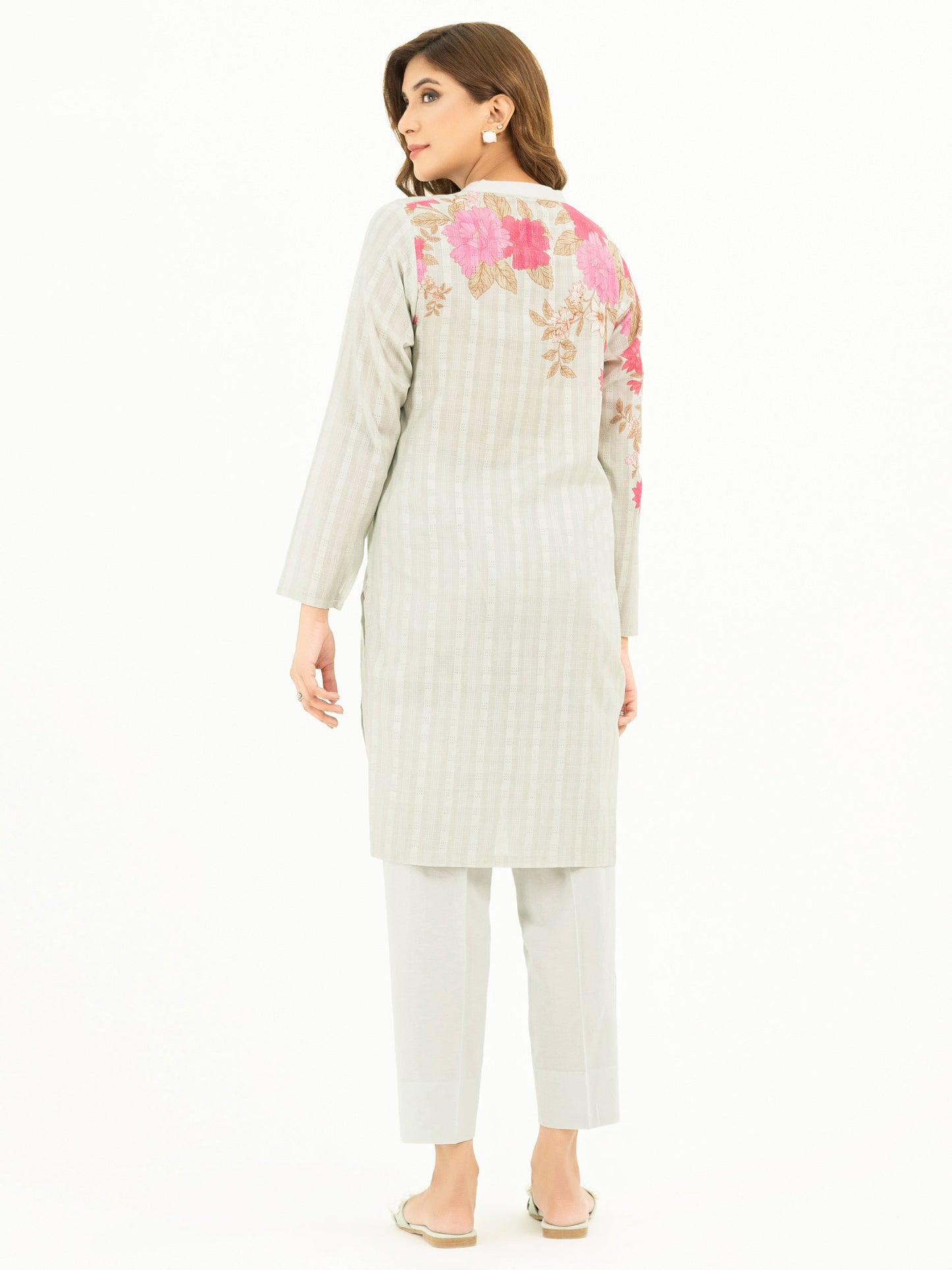 2 Piece Texture Lawn Suit-Printed (Pret)