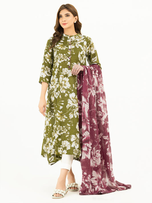 2 Piece Texture Lawn Suit-Printed (Pret)